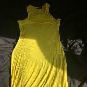 Yellow maxi dress